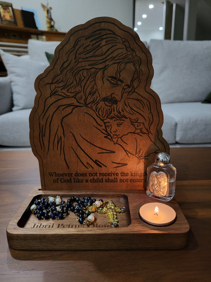 Jesus with Child Prayer Stand