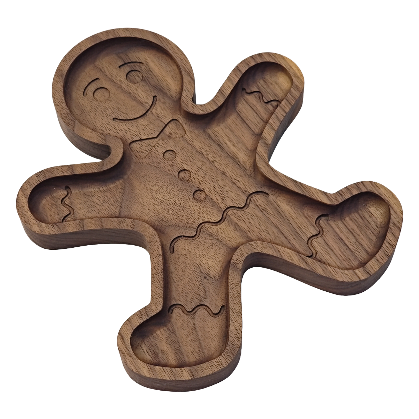 Festive Gingerbread Man Serving Tray