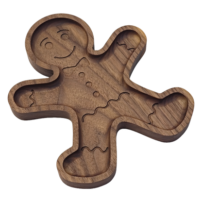 Festive Gingerbread Man Serving Tray