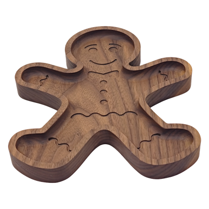 Festive Gingerbread Man Serving Tray