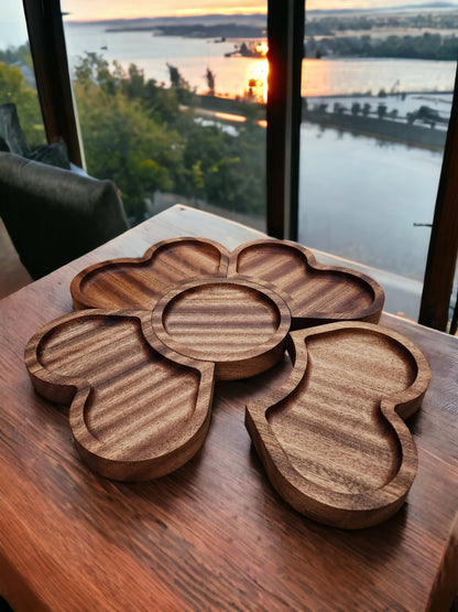 5pc Flower Tray Set - Harmony Hand Woodcrafts