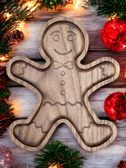 Gingerbread Man Tray - Harmony Hand Woodcrafts