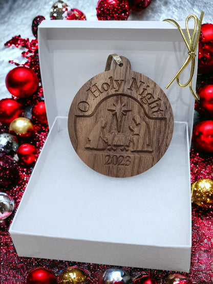 Nativity Ornament - Harmony Hand Woodcrafts