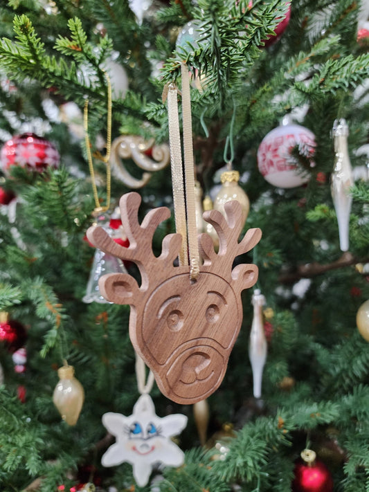 Reindeer Ornament - Harmony Hand Woodcrafts