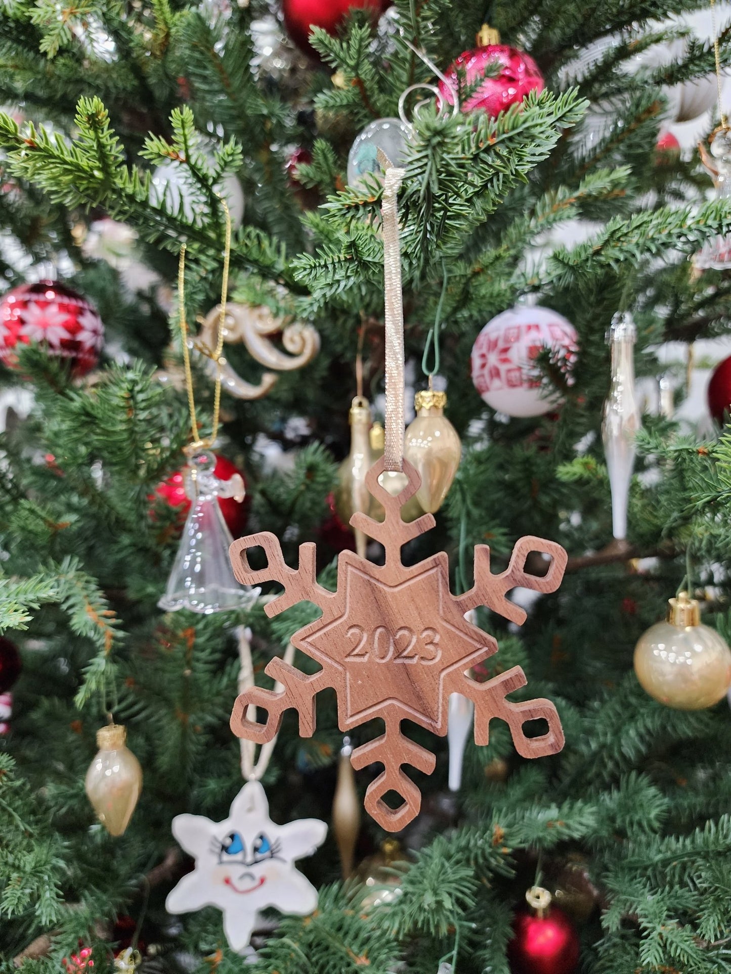 Snowflake Ornament - Harmony Hand Woodcrafts