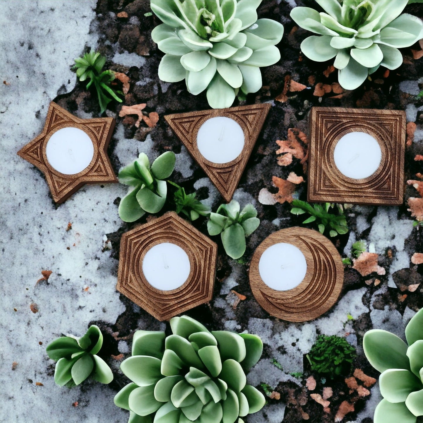 Tealight Holders - Harmony Hand Woodcrafts